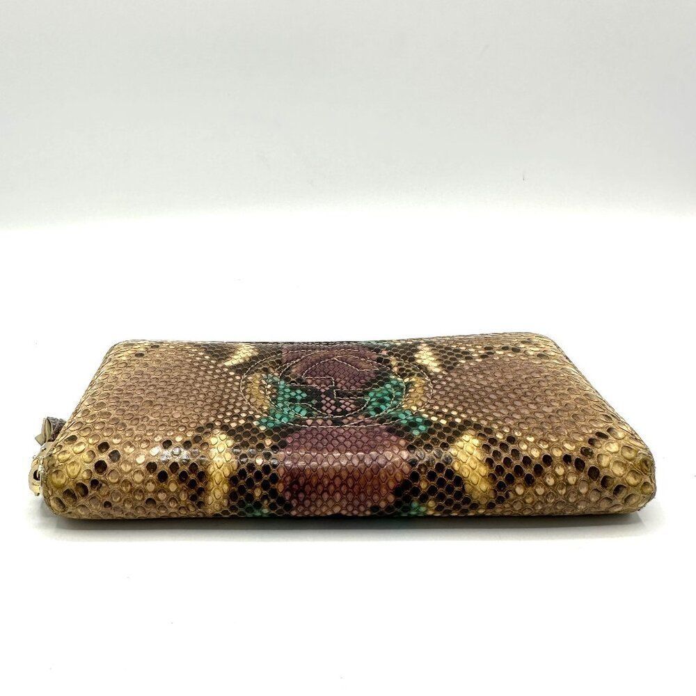 Gucci Multicolor Python Soho Zippy Long Wallet - Picture 3 of 7